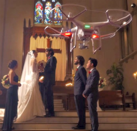 wedding drone